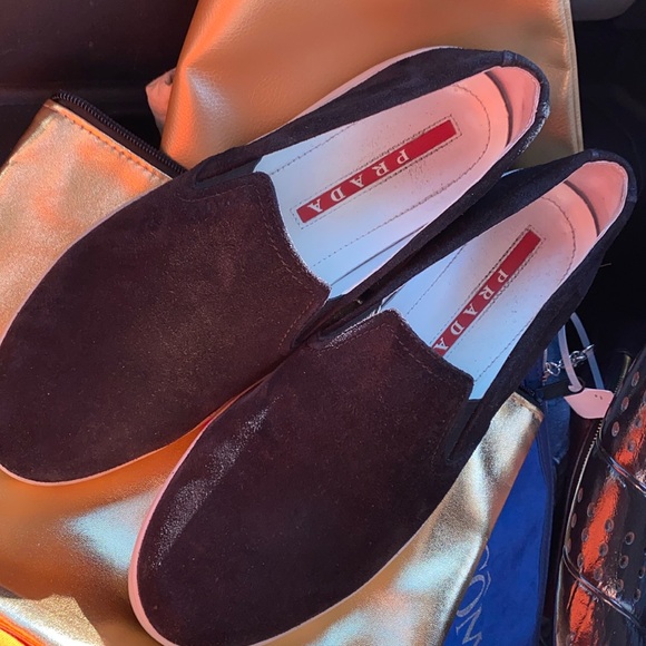 Prada black suede sneakers - Picture 1 of 8